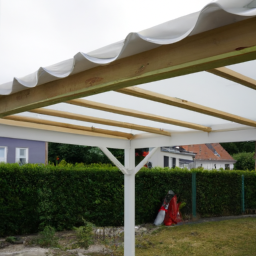 Installation de pergola en PVC Cusset